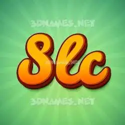 slc in Green Rays style - 3D name wallpaper