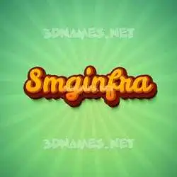 smginfra in Green Rays style - 3D name wallpaper