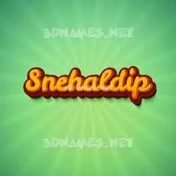snehaldip in Green Rays style - 3D name wallpaper