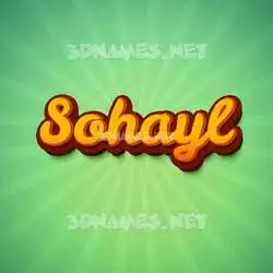 sohayl in Green Rays style - 3D name wallpaper
