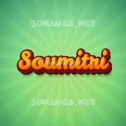 soumitri in Green Rays style - 3D name wallpaper