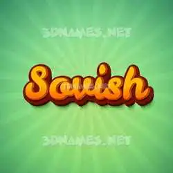 sovish in Green Rays style - 3D name wallpaper