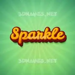 sparkle in Green Rays style - 3D name wallpaper