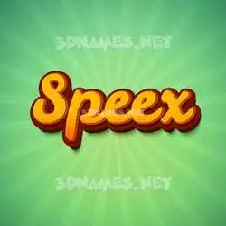 speex in Green Rays style - 3D name wallpaper