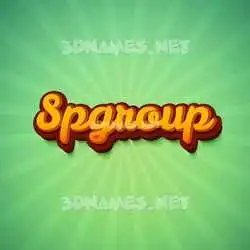 spgroup in Green Rays style - 3D name wallpaper