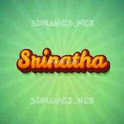 srinatha in Green Rays style - 3D name wallpaper