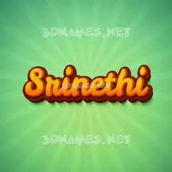 srinethi in Green Rays style - 3D name wallpaper