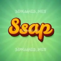 ssap in Green Rays style - 3D name wallpaper