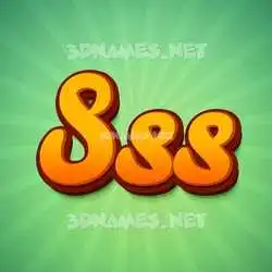 sss in Green Rays style - 3D name wallpaper