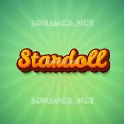 stardoll in Green Rays style - 3D name wallpaper