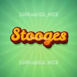 stooges in Green Rays style - 3D name wallpaper