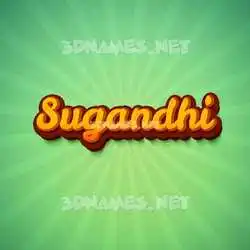 sugandhi in Green Rays style - 3D name wallpaper