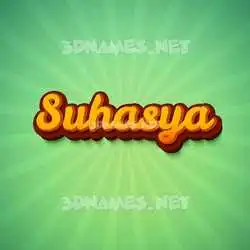 suhasya in Green Rays style - 3D name wallpaper