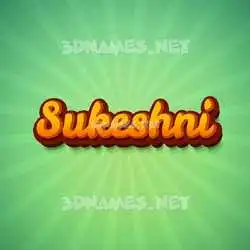 sukeshni in Green Rays style - 3D name wallpaper