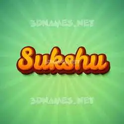 sukshu in Green Rays style - 3D name wallpaper