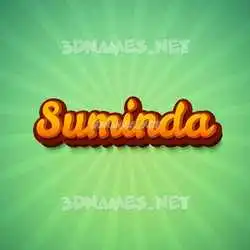 suminda in Green Rays style - 3D name wallpaper