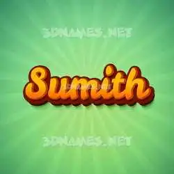 sumith in Green Rays style - 3D name wallpaper