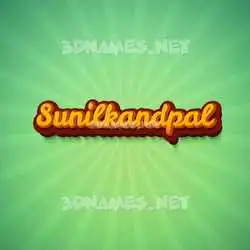sunilkandpal in Green Rays style - 3D name wallpaper
