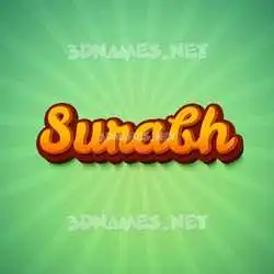 surabh in Green Rays style - 3D name wallpaper