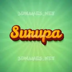 surupa in Green Rays style - 3D name wallpaper