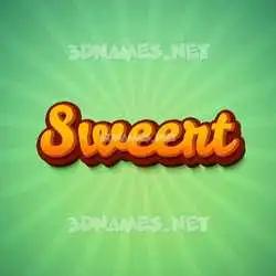 sweert in Green Rays style - 3D name wallpaper