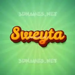 sweyta in Green Rays style - 3D name wallpaper