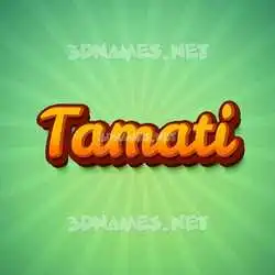 tamati in Green Rays style - 3D name wallpaper