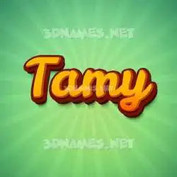 tamy in Green Rays style - 3D name wallpaper