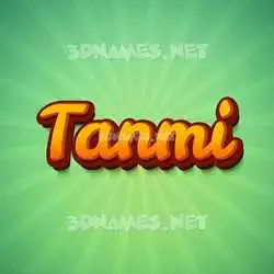 tanmi in Green Rays style - 3D name wallpaper