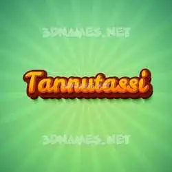 tannutassi in Green Rays style - 3D name wallpaper