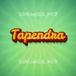 tapendra in Green Rays style - 3D name wallpaper