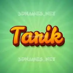 tarik in Green Rays style - 3D name wallpaper