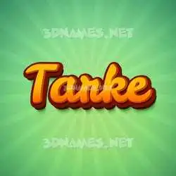 tarke in Green Rays style - 3D name wallpaper