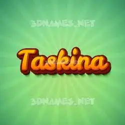 taskina in Green Rays style - 3D name wallpaper