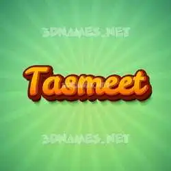 tasmeet in Green Rays style - 3D name wallpaper