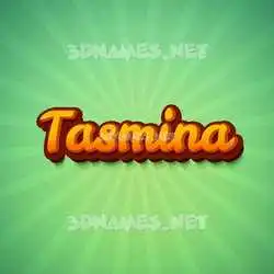 tasmina in Green Rays style - 3D name wallpaper