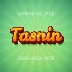 tasnin in Green Rays style - 3D name wallpaper
