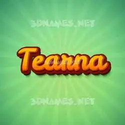 tearna in Green Rays style - 3D name wallpaper