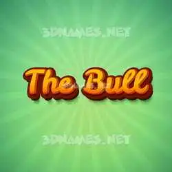 the bull in Green Rays style - 3D name wallpaper