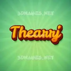 thearrj in Green Rays style - 3D name wallpaper