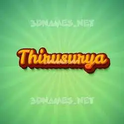 thirusurya in Green Rays style - 3D name wallpaper
