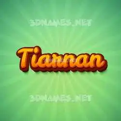 tiarnan in Green Rays style - 3D name wallpaper