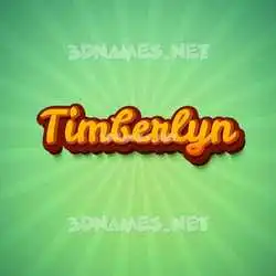 timberlyn in Green Rays style - 3D name wallpaper