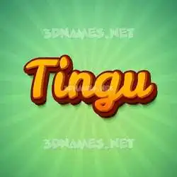 tingu in Green Rays style - 3D name wallpaper
