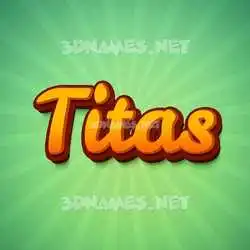 titas in Green Rays style - 3D name wallpaper