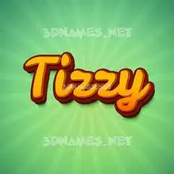 tizzy in Green Rays style - 3D name wallpaper