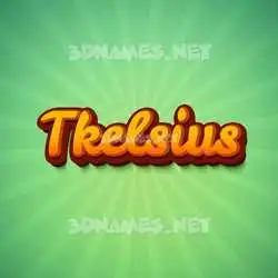 tkelsius in Green Rays style - 3D name wallpaper