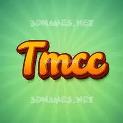 tmcc in Green Rays style - 3D name wallpaper