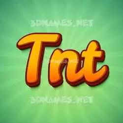 tnt in Green Rays style - 3D name wallpaper