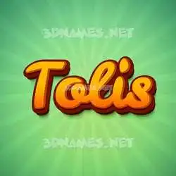 tolis in Green Rays style - 3D name wallpaper